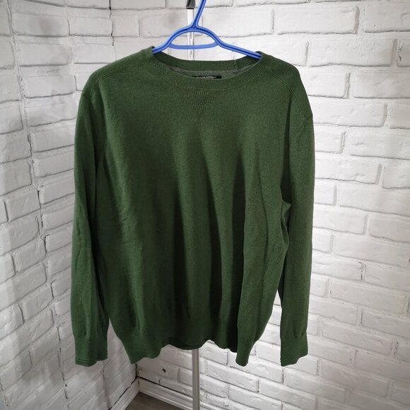 Banana Republic Men's Size XL Merino Wool Blend Green Loose Fit Sweater - Picture 1 of 8